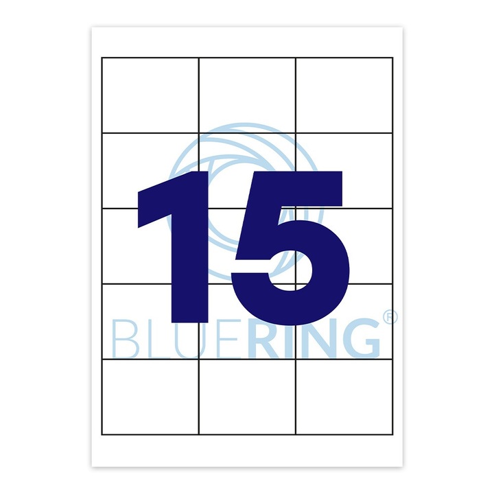 Etichetă, 70x50,8mm, 100 coli, 15 etichete/coală Bluering®