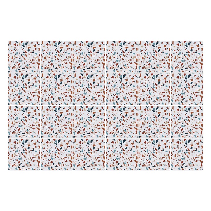 Autocolante gresie si faianta, Wallfluent, Gresie colorata, Bej, 15x15 cm, 24 bucati, Decorative, 010140070240000077410