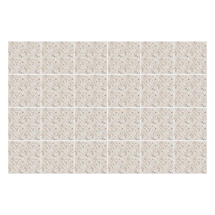 Öntapadós csempe matrica, Wallfluent, Finom kőedény, Krémszín, 15x15 cm, 24 darab, Dekorációs, 010140070240000276766