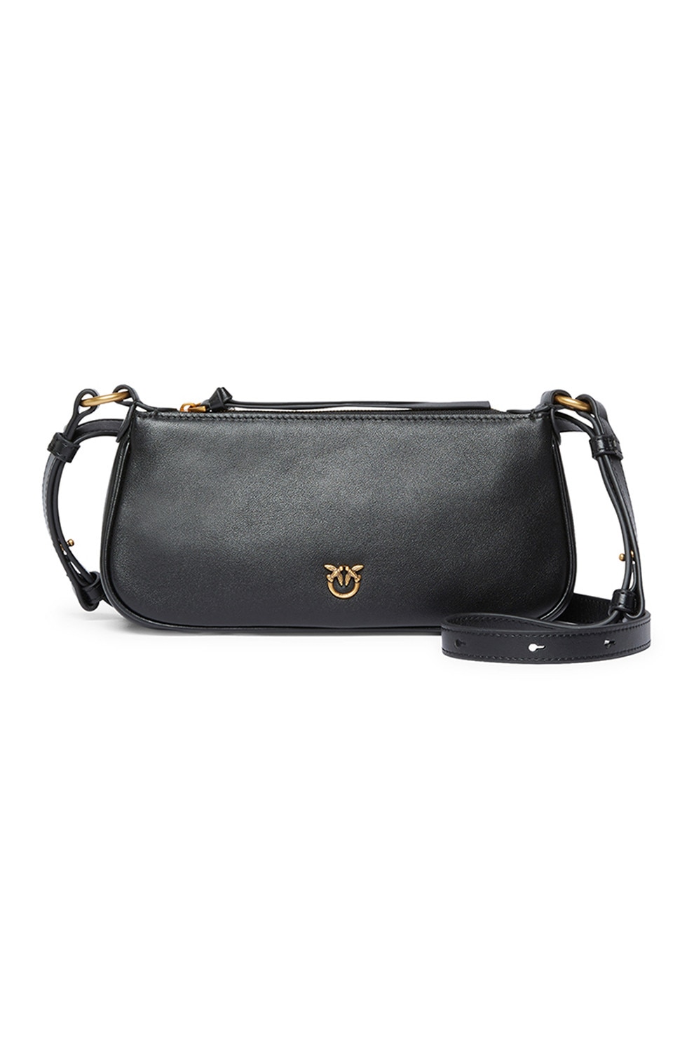 Pinko, Geanta crossbody cu logo, Negru - eMAG.ro
