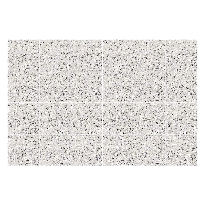 Autocolante gresie, Wallfluent, Pete delicate, mici, Cremos, 20x20 cm, 24 bucati, Decorative, 010140070290000283239