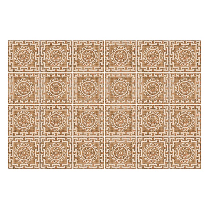 Autocolante gresie si faianta, Wallfluent, Placi antice, Bej, 20x20 cm, 24 bucati, Decorative, 010140070290000283241