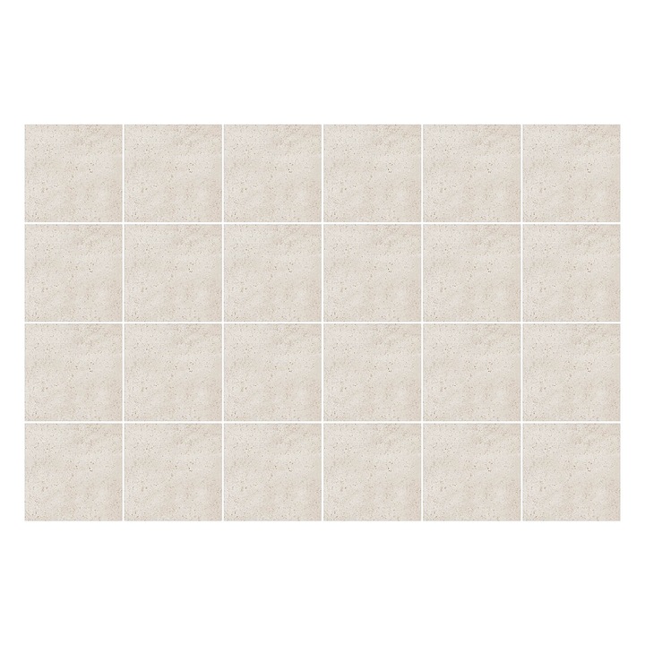 Autocolante gresie si faianta, Wallfluent, Textura subtila de gresie, Bej, 10x10 cm, 24 bucati, Decorative, 010140070180000283349