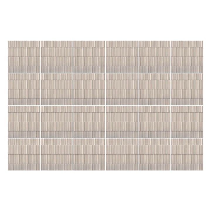 Autocolante gresie si faianta, Wallfluent, Mozaic in stil japonez, Bej, 10x10 cm, 24 bucati, Decorative, 010140070180000283346