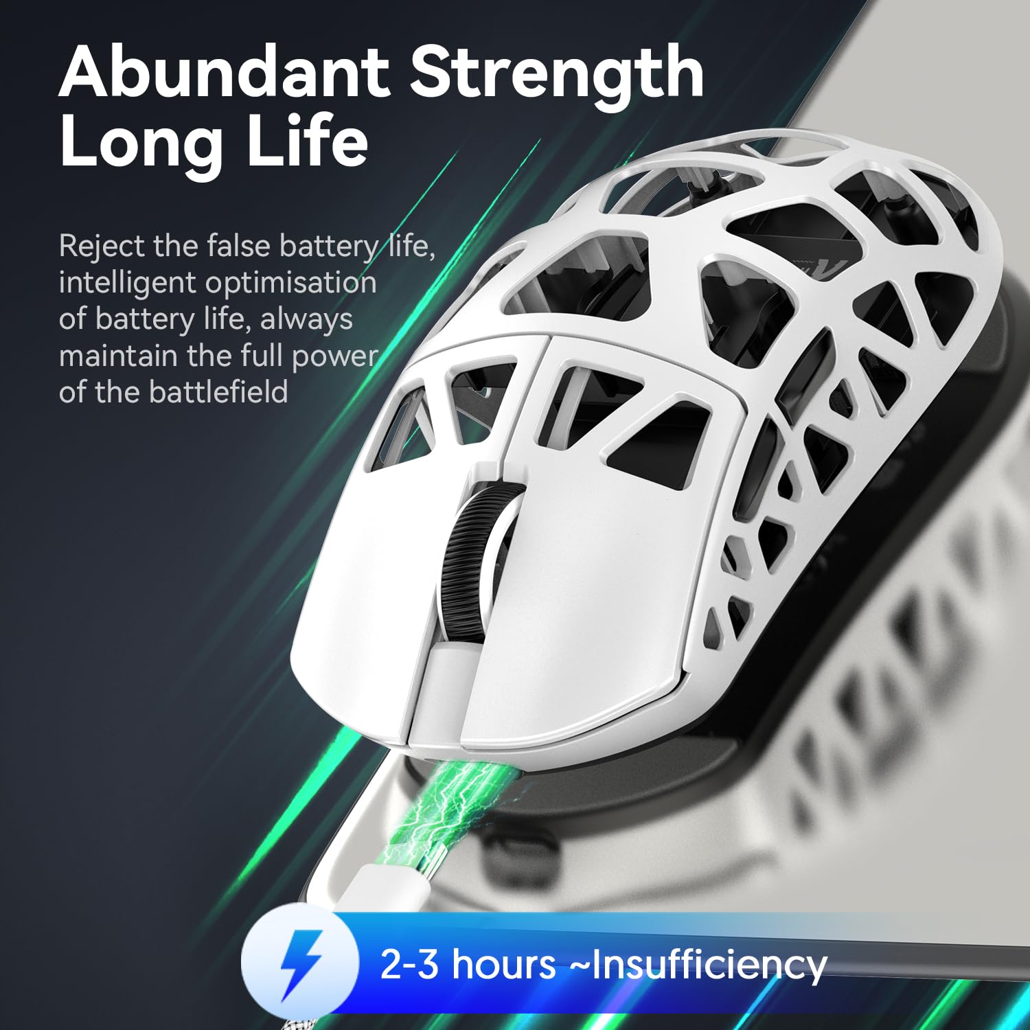 Mouse de gaming wireless ATTACK SHARK R3, 46g, superusor, din