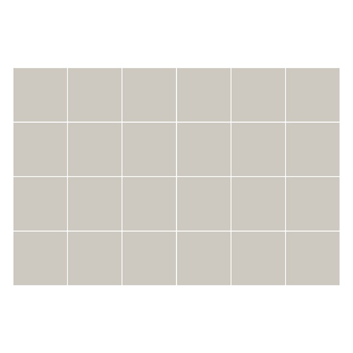 Csempe matrica, Wallfluent, Világos krémszínű, 10x10 cm, 24 darab, Dekorációs, 0101400701800ccd5cfc3