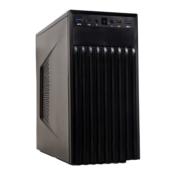 Настолен компютър работна станция Bleu Jour, Intel Core i5-12400F, 8GB DDR4, 480GB SSD, GeForce RTX 3050, Win 11 Pro, Черен