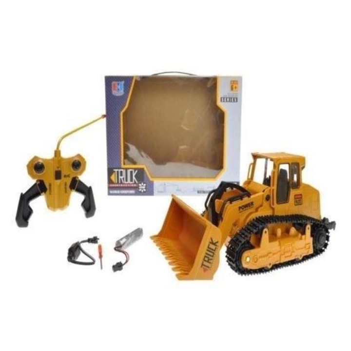 Maksik távirányítós kotrógép, 2.4GHz, hang- és fényeffektusokkal, akkumulátorral, 6 éves kortól