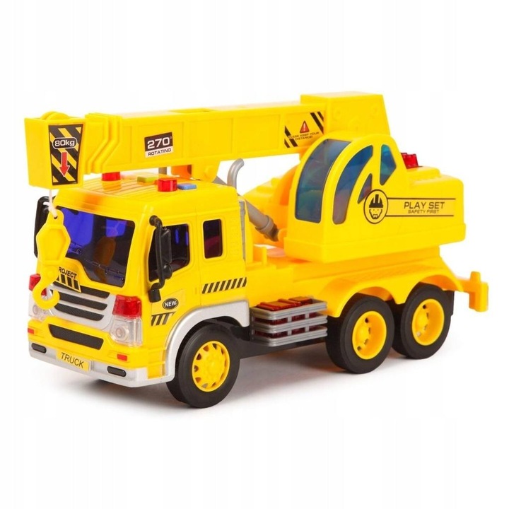 Строителна машина играчка, MAKSIK, камион с кука, 30x15x10cm