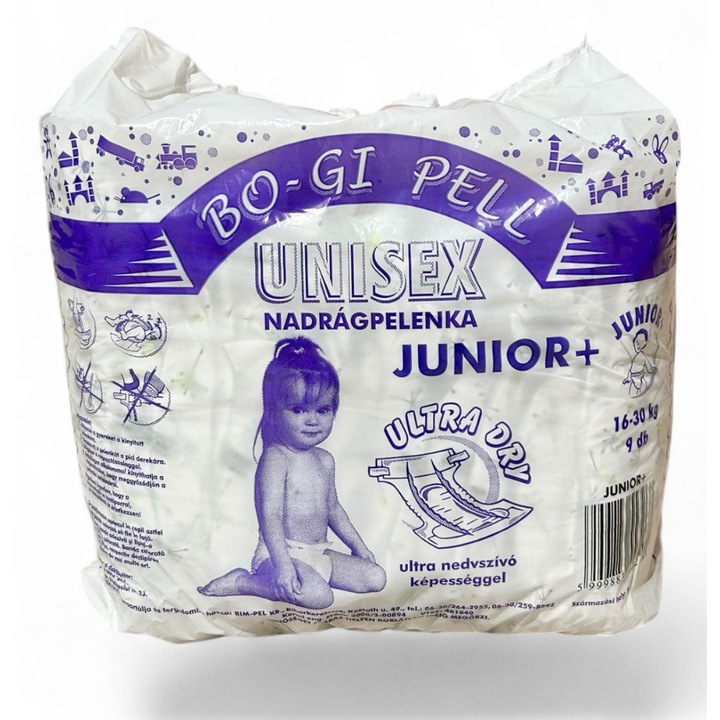 Scutec Bim-Pel, mărimea 6, 16-30 kg, 9 buc