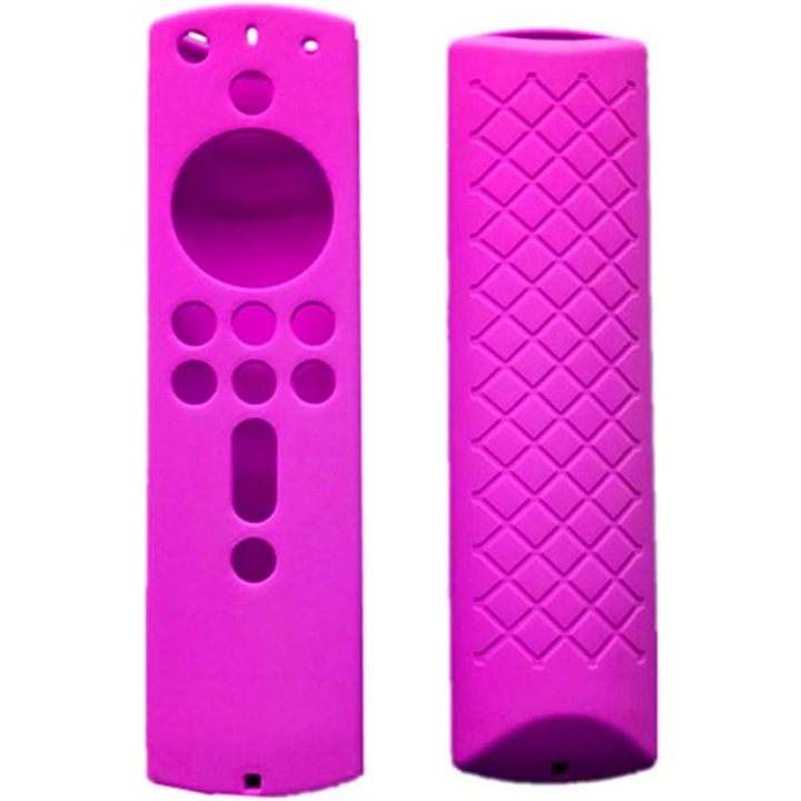 2 db Amazon Fire TV Stick 4K távirányító tok szett, szilikon, lila