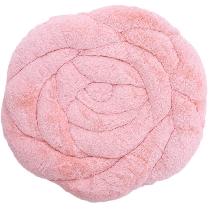 Perna decorativa, forma de floare, 45x45cm, umplutura din bumbac, antiderapanta