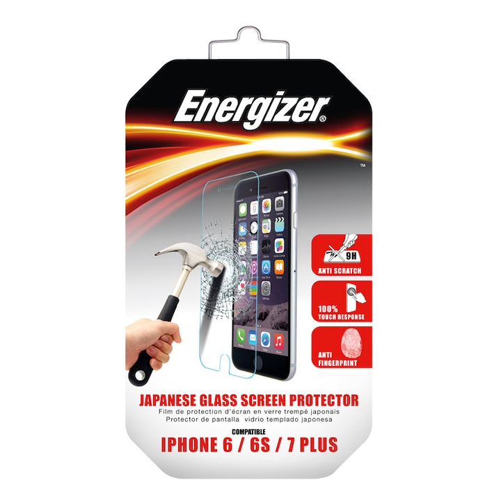 Стъклен протектор ENERGIZER, iPhone 8,7,6,6S Plus, метална кутия