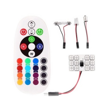 Set Placute LED RGB cu 12 SMD pentru plafoniera cu telecomanda Set Placute LED RGB cu 12 SMD pentru plafoniera cu telecomanda