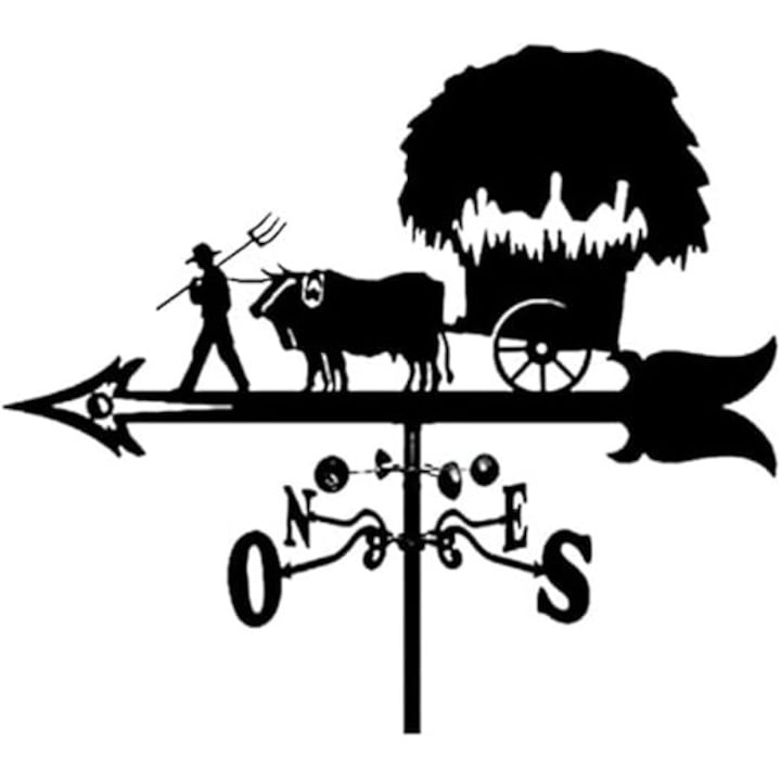 Vane de vant, decorativ, metalic, 50x35cm, pentru gradina si curte