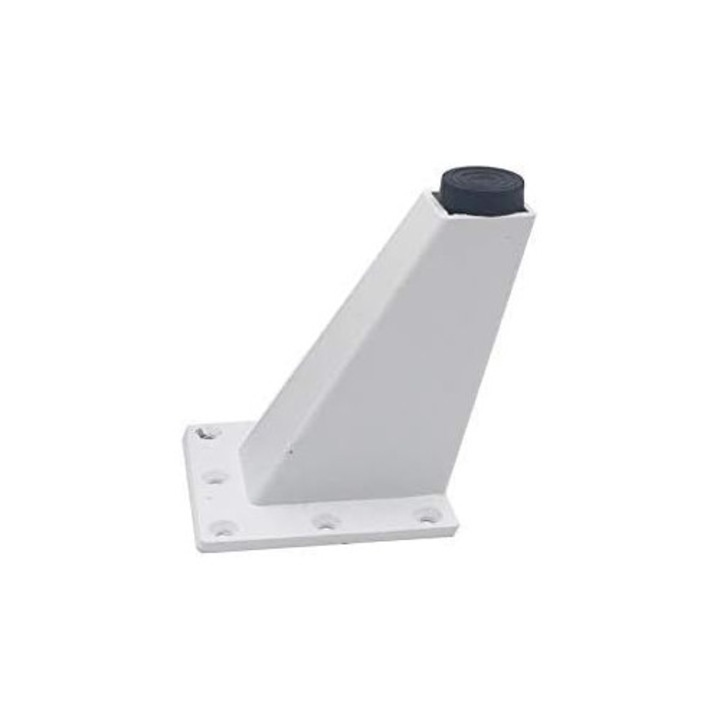 Picioare de mobilier ajustabile, 4 piese, aluminiu, 8x7x6.3cm, alb, pentru canapele, mese de cafea, dulapuri