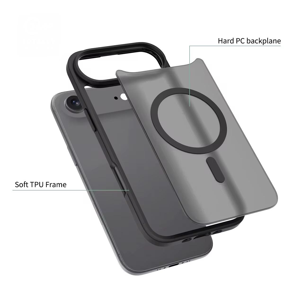 Husa de Protectie, Compatibila Apple iPhone 17 Air, OG Purple, MagSafe - Negru