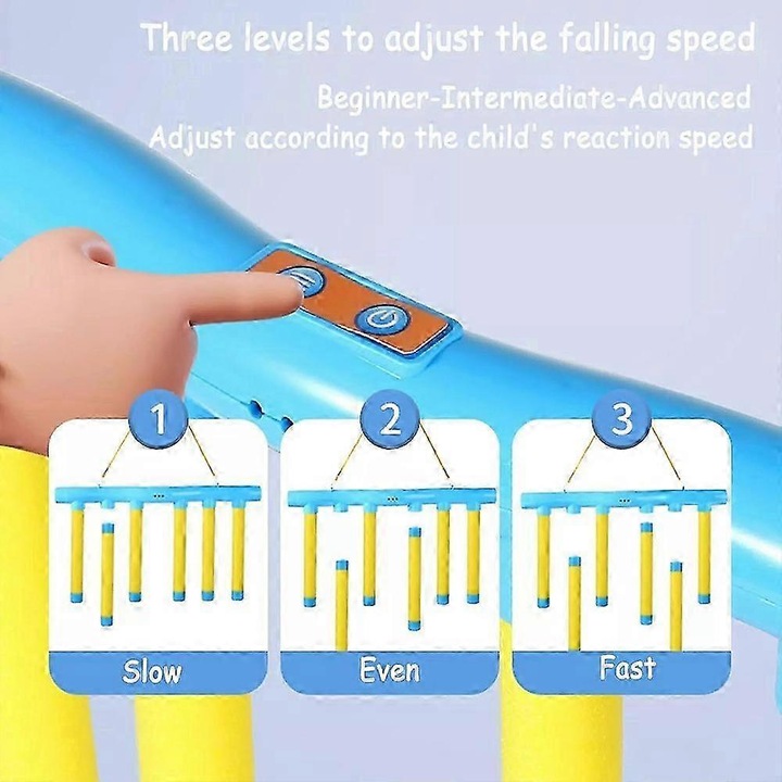 Set joc educativ Challenge Falling Sticks, plastic, galben, 3 viteze