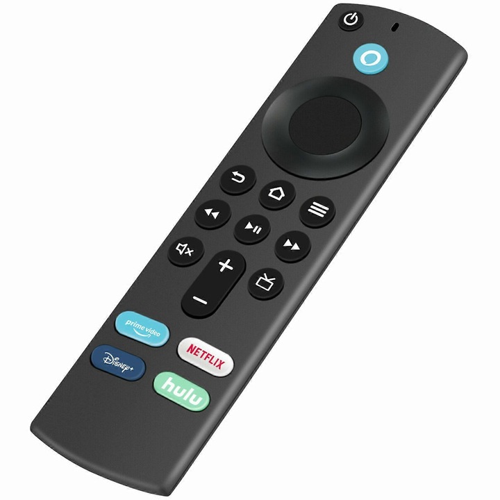 Távirányító L5B83G kompatibilis a Fire TV Stick 4K Max-szal, Alexa hangvezérlés, kompatibilis a Fire TV Stick 2nd/3rd Gen és Fire TV Cube készülékekkel, Fekete, 1 db