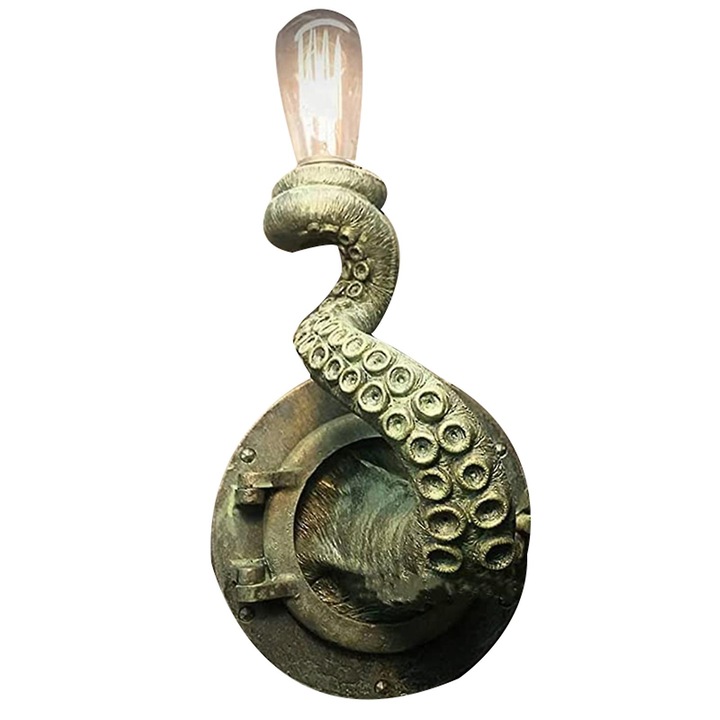 Aplica de perete tentacul octopus verde 25x12x15cm