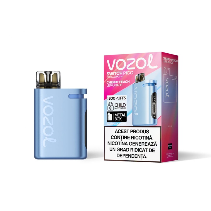 Kit Tigara Electronica Vozol Switch PICO 800 - Cherry Peach Lemonade, 2% Nicotina