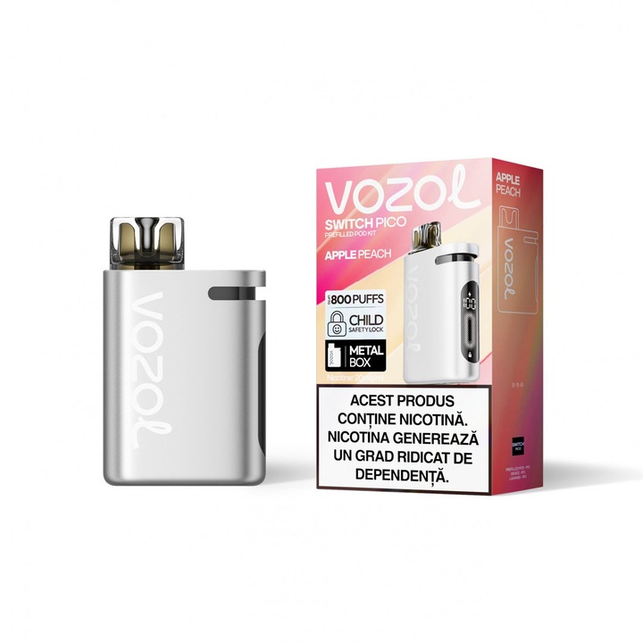 Kit Tigara Electronica Vozol Switch PICO 800 - Apple Peach, 2% Nicotina