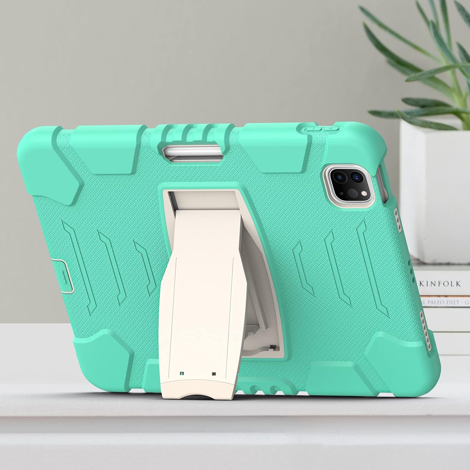 Husa premium Sigloo pentru iPAD Pro 11, model 2024/2022/2021/2020, 11", – Protectie Completa, suport rabatabil, Verde deshis