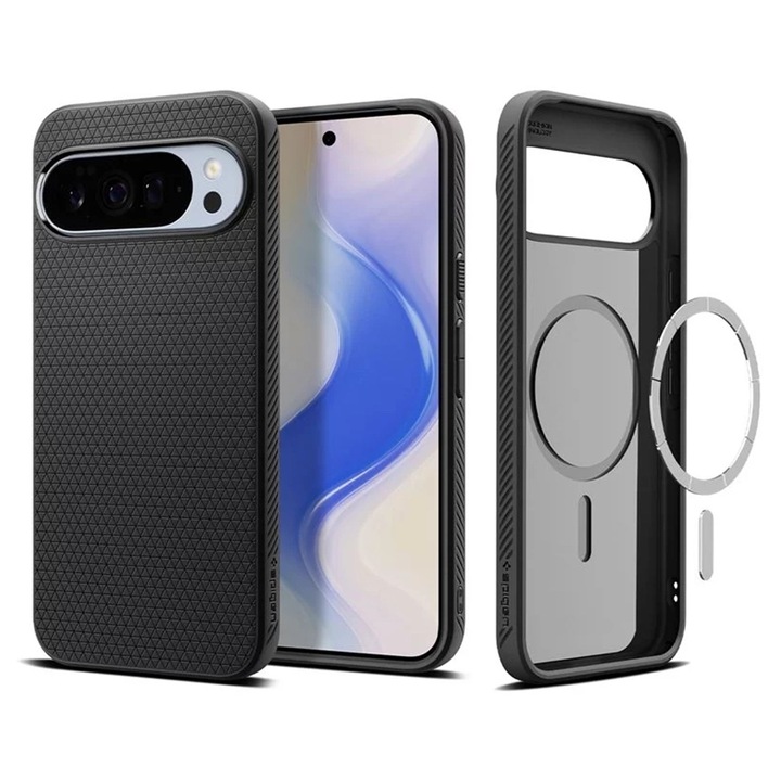 Husa pentru Google Pixel 10 Pro XL, din TPU, Spigen, Culoare Negru