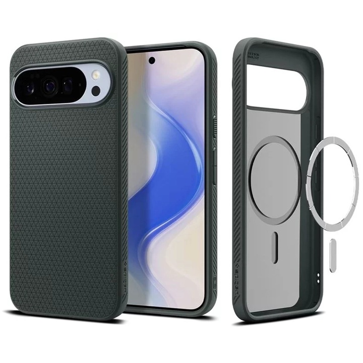 Husa pentru Google Pixel 10 Pro XL, din TPU, Spigen, Culoare Verde