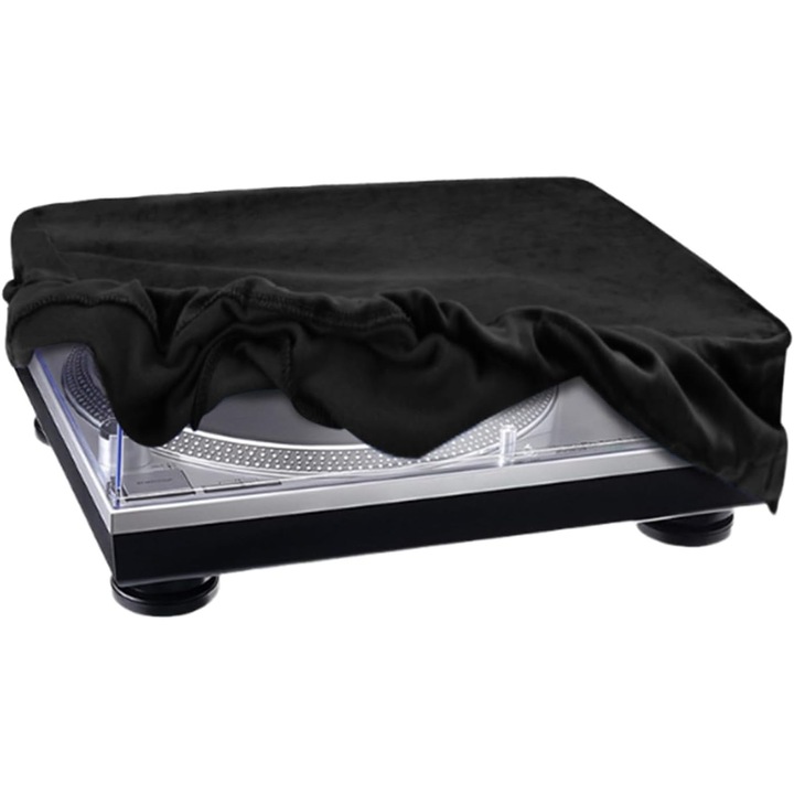 Husa din material pentru pick-up, 16.93x12.99x5.12 inch, protectie moale, potrivita pentru studiouri de acasa si cabine DJ
