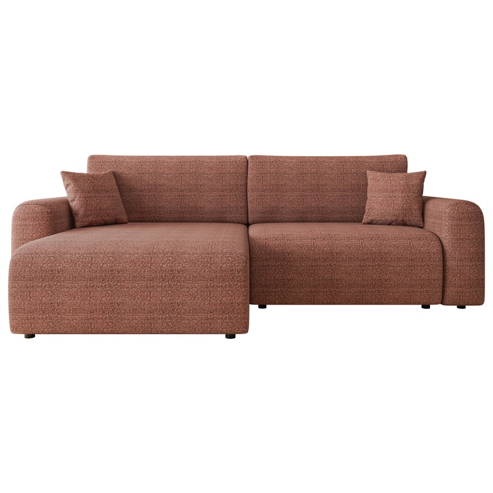 Coltar cu functie de dormit Veliso L, MIRJAN 24, roz, 145x245x82 cm