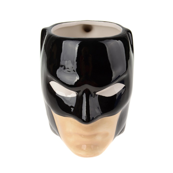 Cana pentru copii, Batman, ceramica, 16x11 cm, 200 ml