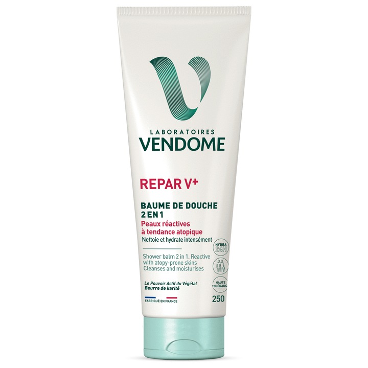 Testtusfürdő balzsam 2 az 1-ben Repar V+, Laboratoires Vendôme, 250 ml