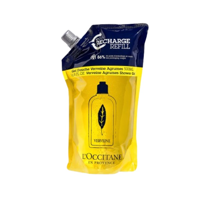 L'OCCITANE CITRUSOS VERBÉNA Tusfürdő utántöltő 500 ml