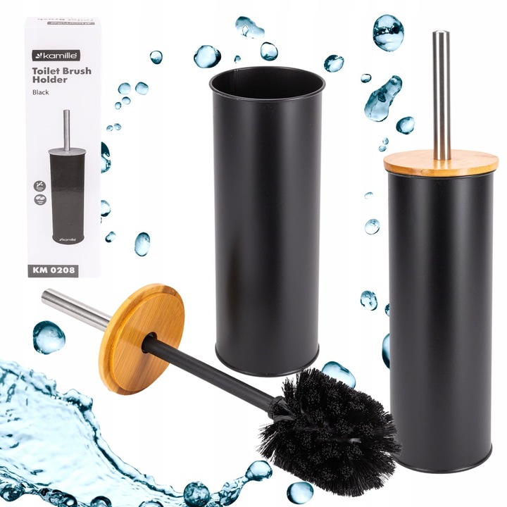 Perie WC Kamille, stativ liber, design compact