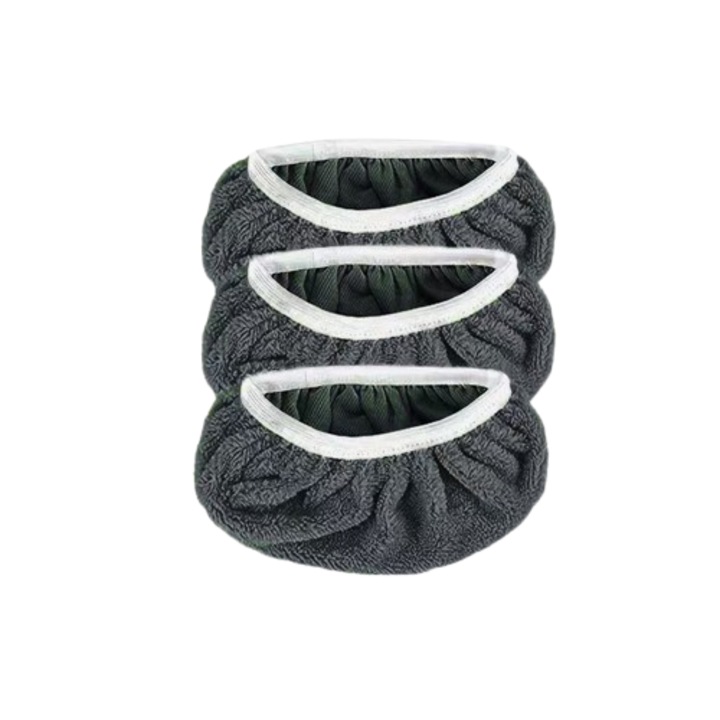 Set 6 lavete podea microfibra reutilizabile gri 25.4x11.5cm