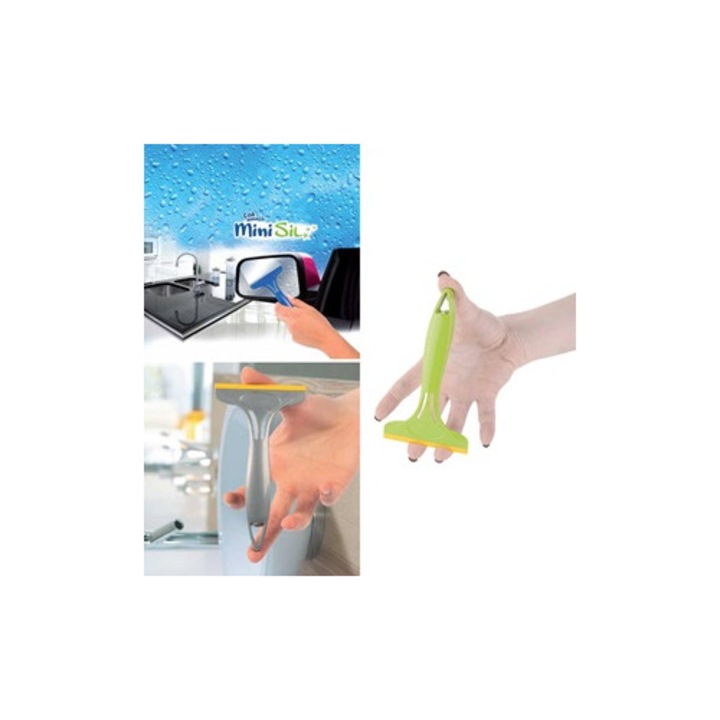 Мини пластмасова стъклочистачка 14см