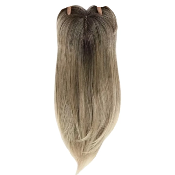 Peruca cu breton, EVNC, Baleyage Elegant, 50 cm