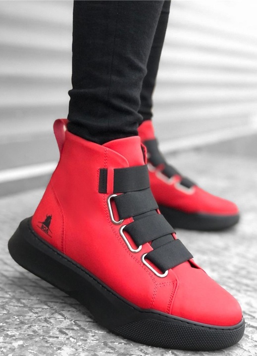 Férfi csizma, Ökológiai bőr, Base, 322263, Piros, 41