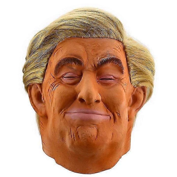 Masca Donald Trump din latex, adult, aspect realist, pentru petreceri si cosplay