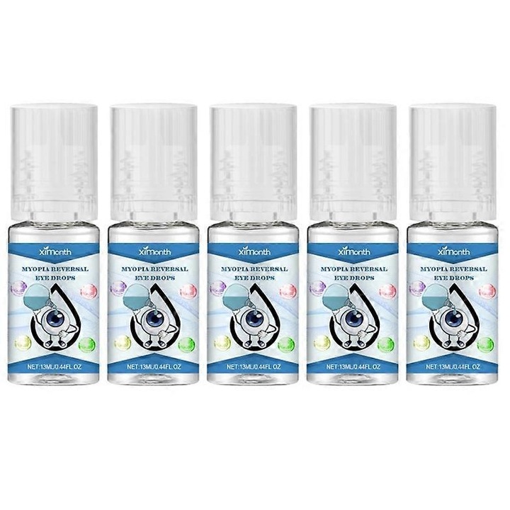 Picaturi pentru ochi, 13ml, Ximonth, imbunatatesc confortul ocular, reduc oboseala ochilor, 2.1x2.1x7.4cm, set 5 buc