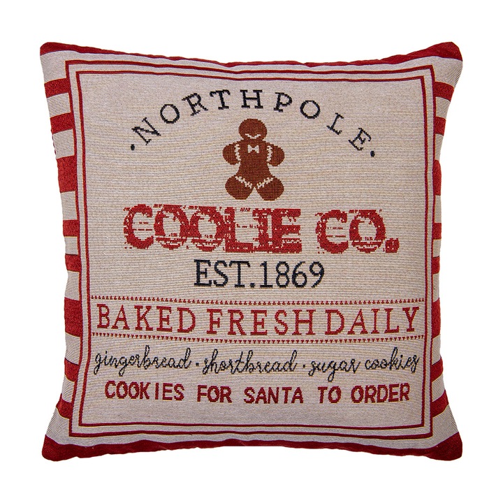 North Pole többszínű textil párnahuzat 44x44 cm