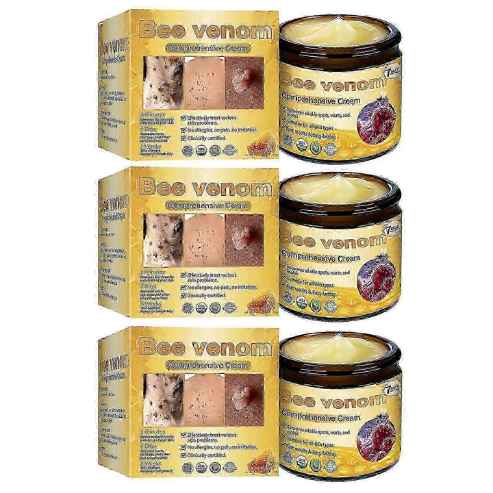 Szemölcseltávolító krém, 3 darab, kíméletes formula, gyors hatás, 60ml