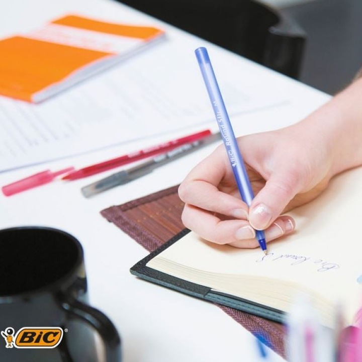 3 db BIC Round golyóstoll készlet kék tintával