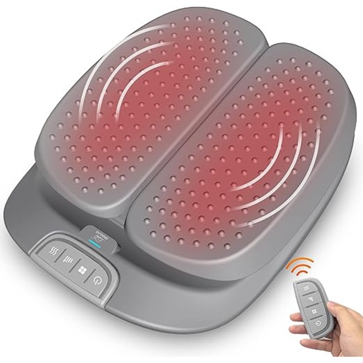 Snailax 591 Aparat de Masaj Shiatsu pentru Picioare cu Functie de Incalzire, Masaj Electric cu Vibratii si Telecomanda