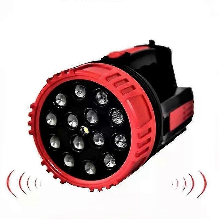 Repelent ultrasonic J-1701 pentru caini si pisici, 14 capete, putere mare, 30W, 8.4V