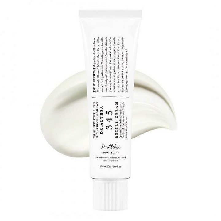 Crema hidratanta 345 Relief pentru ten sensibil predispus la acnee, 50ml