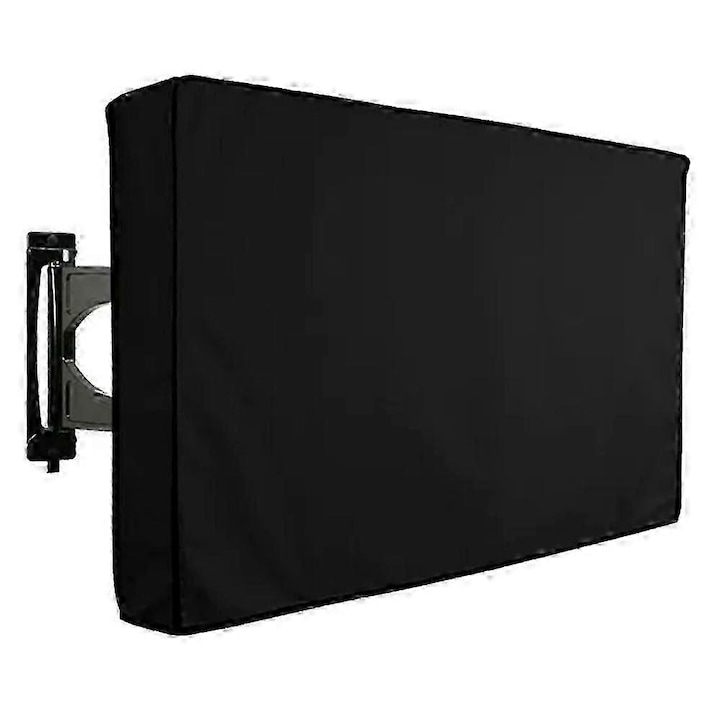 Husa protectoare pentru TV 80-85 inch, material Oxford impermeabil, design respirabil, culoare neagra, dimensiuni 190x11.5x114.3cm