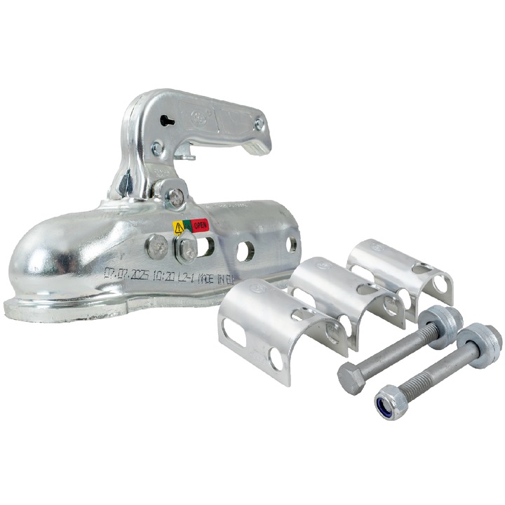 Carlig sferic STEELPRESS BC-3000.1D-00-00+Z2 pentru remorca de 3000 kg cu bara de tractare tubulara de 35-50 mm