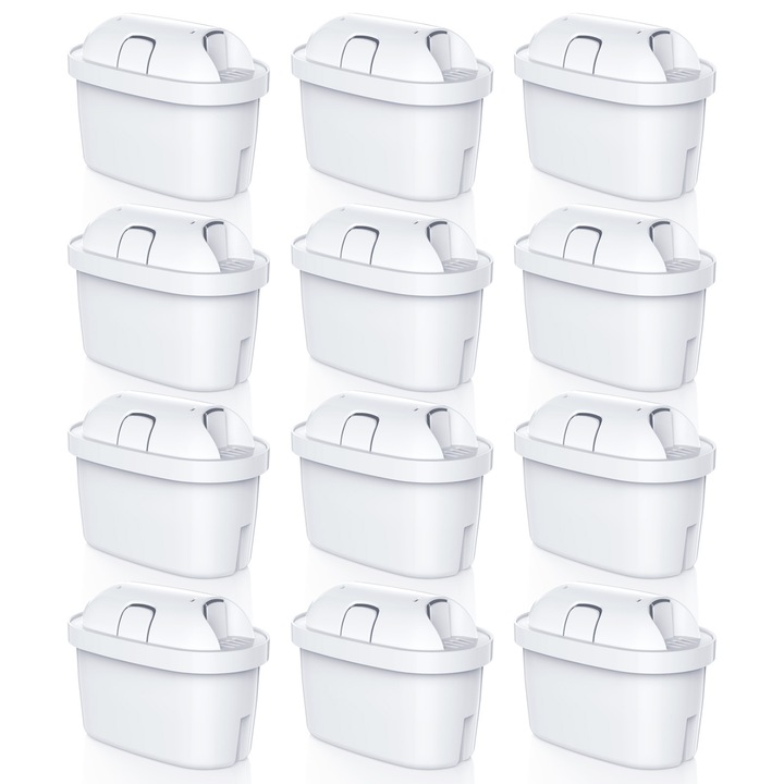 Комплект 12 филтъра за кана Mutital, Съвместими с Brita Maxtra, Dafi, Aquaphor, Капацитет 200L
